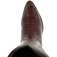 Load image into Gallery viewer, Soto Boots Men&#39;s Gator Tail Print Cowboy Boots Cognac (H7006)
