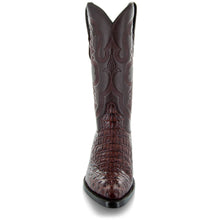 Load image into Gallery viewer, Soto Boots Men&#39;s Gator Tail Print Cowboy Boots Cognac (H7006)
