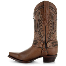 Load image into Gallery viewer, Women&#39;s Harness Boots | Brown Leather Harness Boots (M50039)
