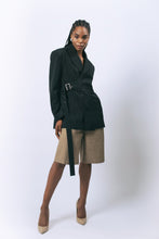 Load image into Gallery viewer, Luna Noir Pinstripe Blazer
