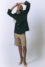 Load image into Gallery viewer, Luna Noir Pinstripe Blazer
