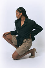Load image into Gallery viewer, Luna Noir Pinstripe Blazer
