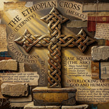 The Eternal Ethiopian Cross Canvas Wall Art Canvas Print 30x24inch