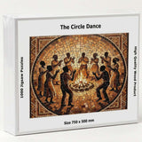 AncientCraft The Circle Dance Origins Mosaic 1000 Piece Wooden Jigsaw Puzzle