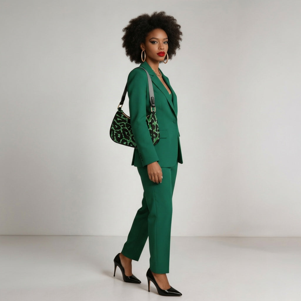 Bolso de hombro Rich and Rich Emerald Safari con asas grises para mujer
