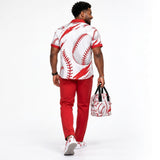 Rich and Rich Red Sport Utility Baseball Lunch Bag