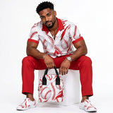 Rich and Rich Red Sport Utility Baseball Lunch Bag