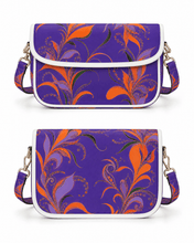 Load image into Gallery viewer, Rich &amp; Rich Purple Passion Botanical Flap Shoulder Handbag - Rich and Rich Homeopportunities
