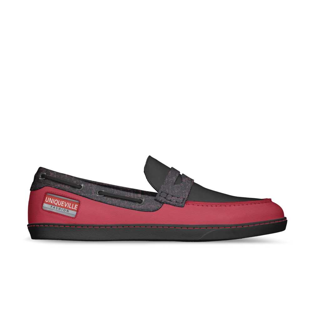 Uniqueville Fashion Men's Red Leather Penny Loafer
