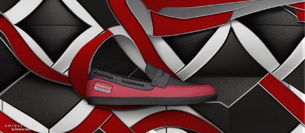 Uniqueville Fashion Men's Red Leather Penny Loafer