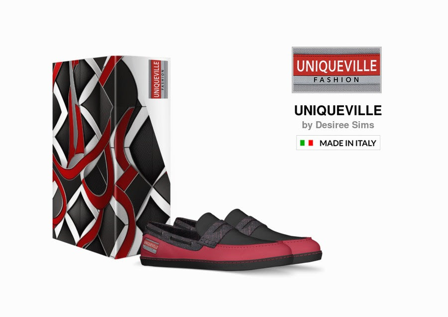 Uniqueville Fashion Men's Red Leather Penny Loafer