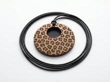 Load image into Gallery viewer, Rich and Rich Safari Animal Print Organic Wooden Women's Necklace - Rich and Rich Homeopportunities
