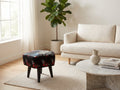 Rich and Rich Butterfly and Caricature Black Hexagon Footstool - Rich and Rich Homeopportunities
