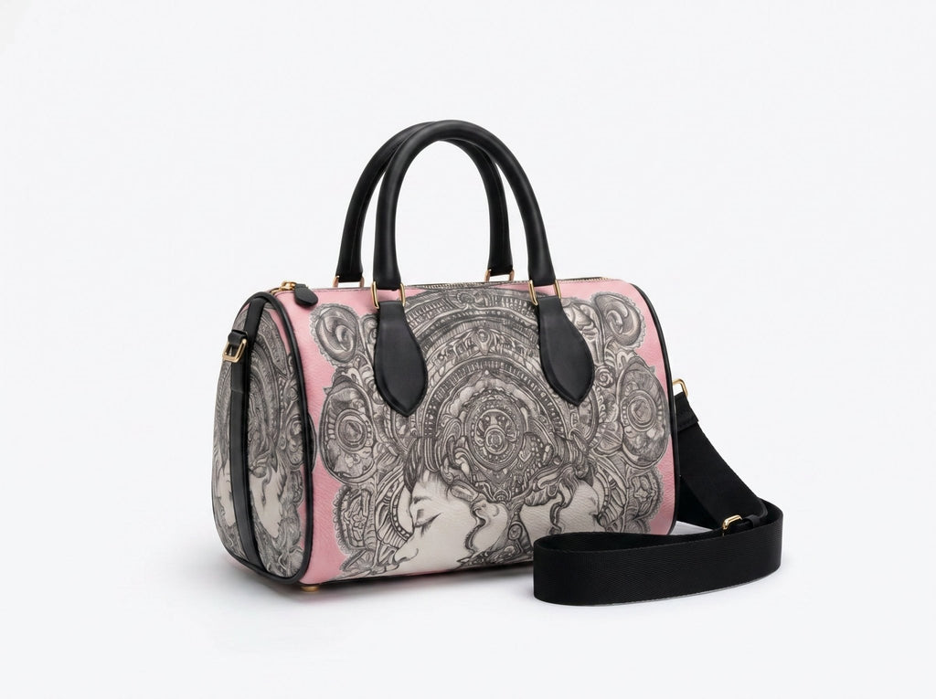 Rich and Rich Pink Destiny Designer Originals Women's Mini Leather Duffle Bag - Rich and Rich Homeopportunities