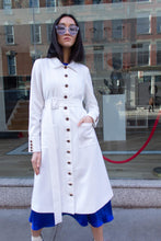 Load image into Gallery viewer, Monique White Coat – Women’s Elegant Long Coat
