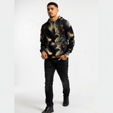 Mystical Raven Unisex Graphic Black Pullover Hoodie