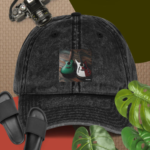 R&RH Guitar Vintage Cotton Twill Cap - Rich and Rich Homeopportunities 