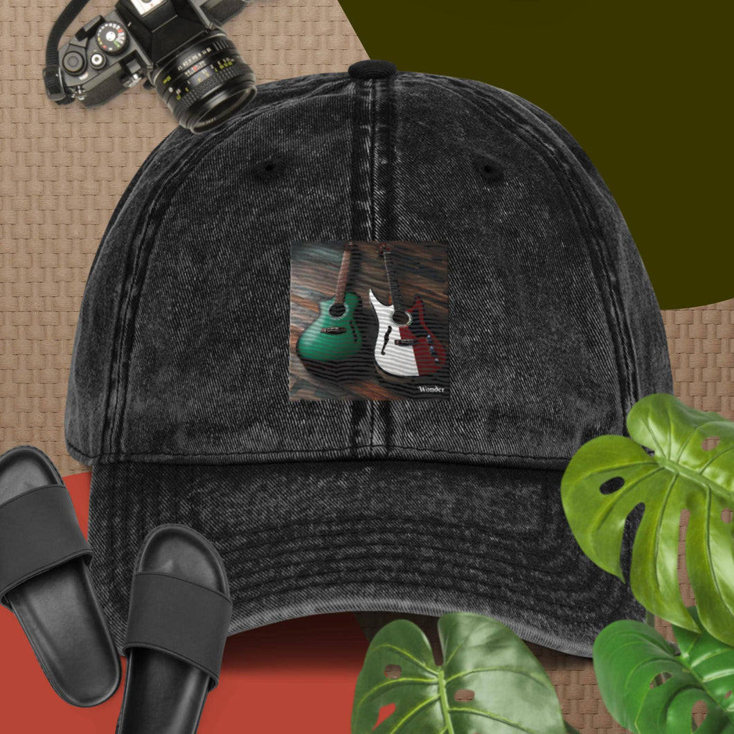 R&RH Guitar Vintage Cotton Twill Cap - Rich and Rich Homeopportunities 