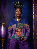 Model wearing Queen Snakeskin Zip Hoodie