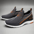Vertex Kinetic Vertex Slip-On Shoe Slip-On Shoe in graphite with silver geometric Vertex menswear design