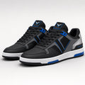 Vertex Negative V Sneaker in navy with silver geometric Vertex menswear design
